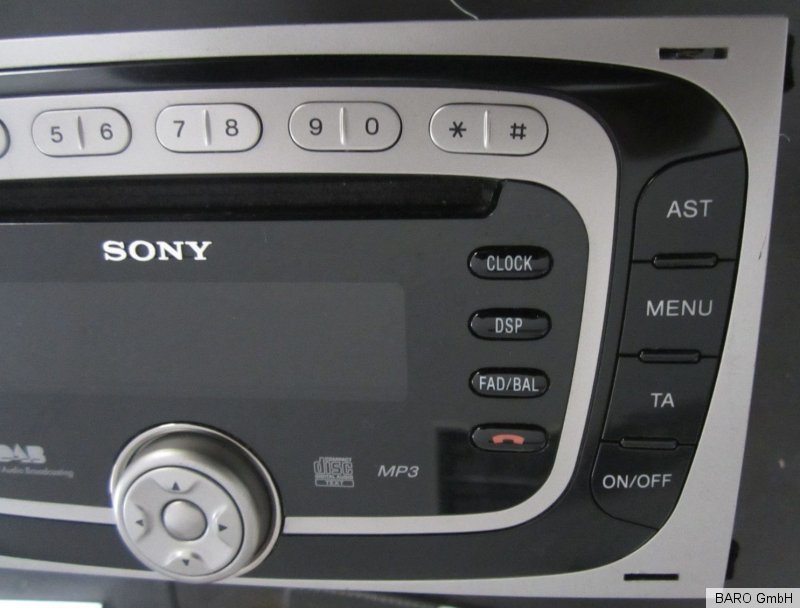 Ford Kuga Radio Sony DAB MP3 CD CDX5F611 8V4T18C939LD