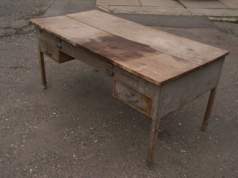 Seltener alter Kartentisch WK2, Schreibtisch antik, Art Deco