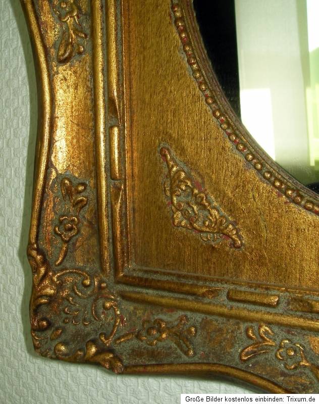 Spiegel Barock Rahmen alt Deko Prunkrahmen Sammler Antik Einlage