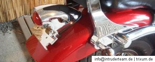 Taillight "Oldschool" for Mounting Licence plate on Fender Top
