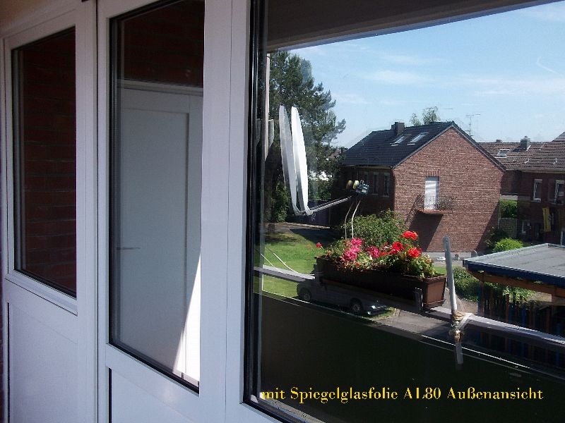 Spiegelglas Folien Fenster UV Spionfolie Selbstklebend