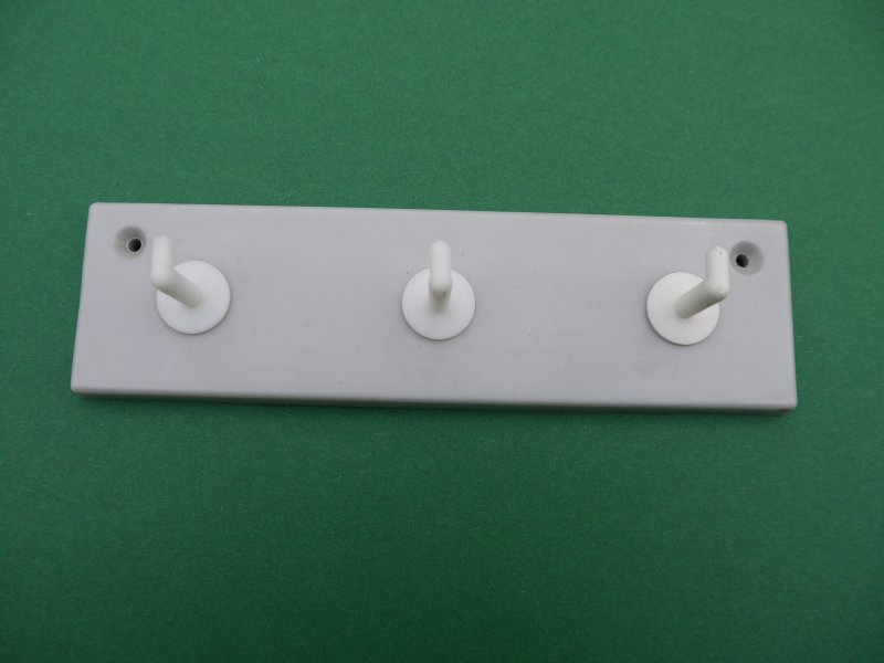 Hakenleiste Kleiderhaken 3 Haken Plastik grün ORIGINAL DDR