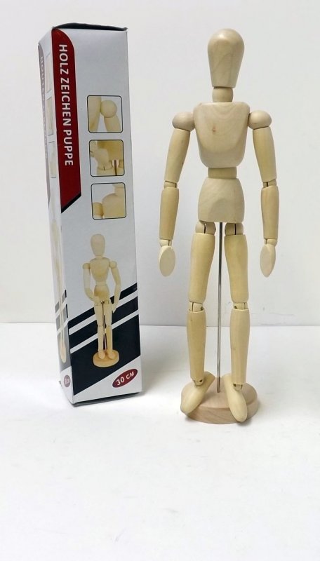 Holz Zeichenpuppe - 14 Gelenke Für Künstler