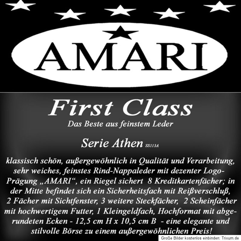 AMARI Designer Geldbörse + 1 vielseitig verwendbares Schlüsseletui