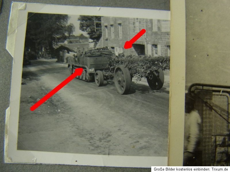 Fotoalbum I.R. 41 Flugzung Panzer Tank Frankreich Gefangene Russland