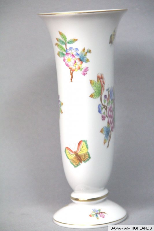 Herend Vase Schmetterling Insekten Artex 1949 1969 eBay