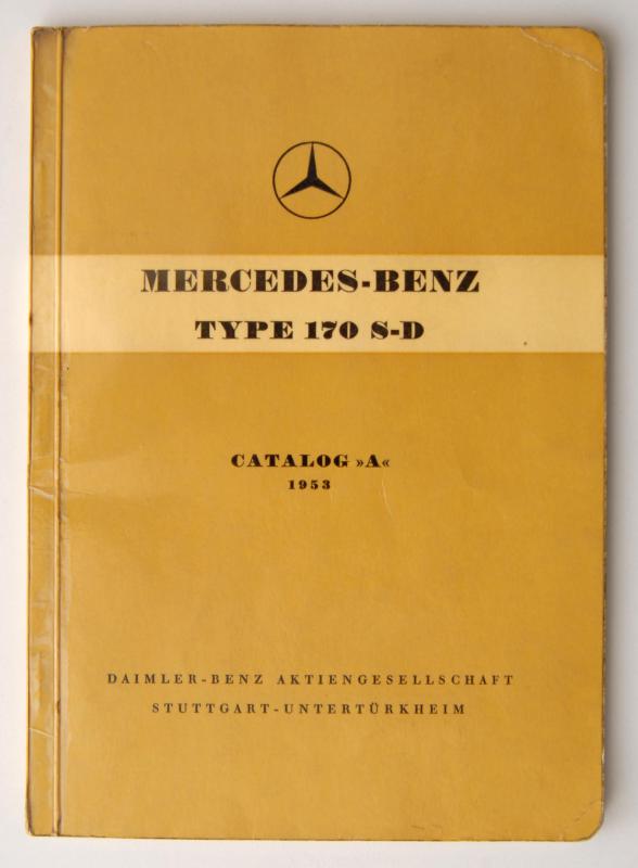 Ersatzteilkatalog,Mercedes Benz Typ 170 SD,Oldtimer,Auto,car spare