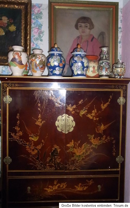 Deckelvasen China Potpourri Vasen Vintage dekorativ Belgien