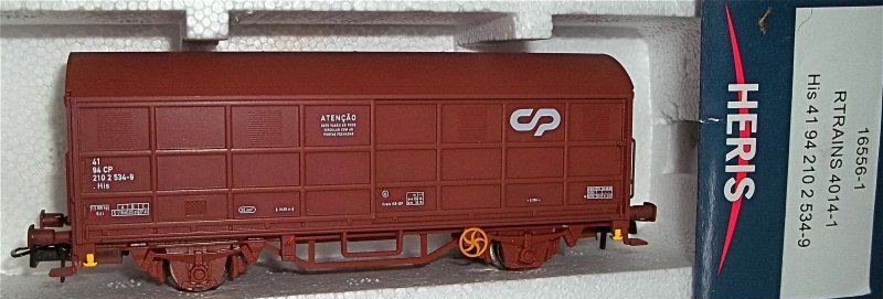 CP Güterwagen His 41 94 210 2 534 9 HERIS 16556 1 H0 1/87 OVP RTRAINS