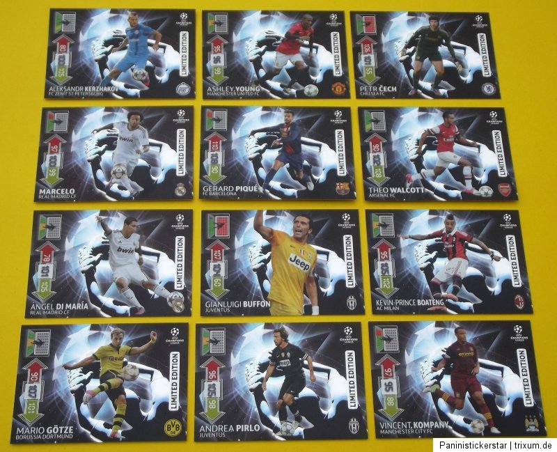 Panini Adrenalyn Champions League CL 2012 2013 limited RARE ones to ...