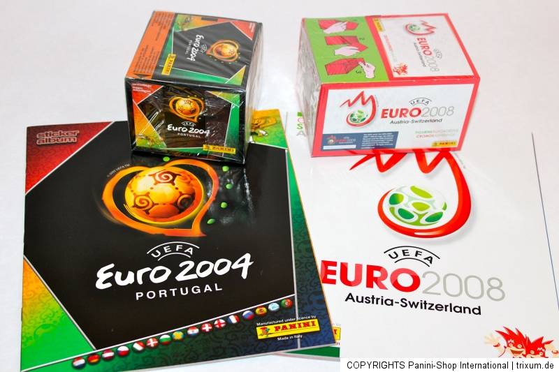 Panini SET je 1 x DISPLAY BOX + Leeralbum ALBUM EM EURO 2004 04 + 2008