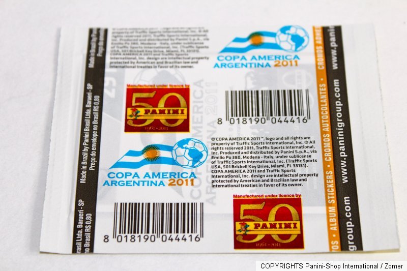 Panini COPA AMERICA ARGENTINA 2011 DISPLAY BOX CAJITA 50 TÜTEN PACKETS SOBRES