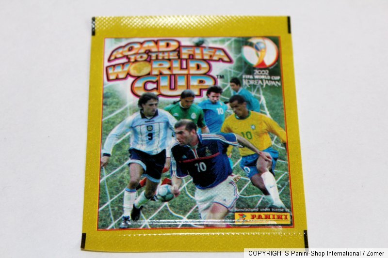 Panini ROAD TO FIFA WORLD CUP 2002 ALBUM DISPLAY BOX 50 Tüten packets 