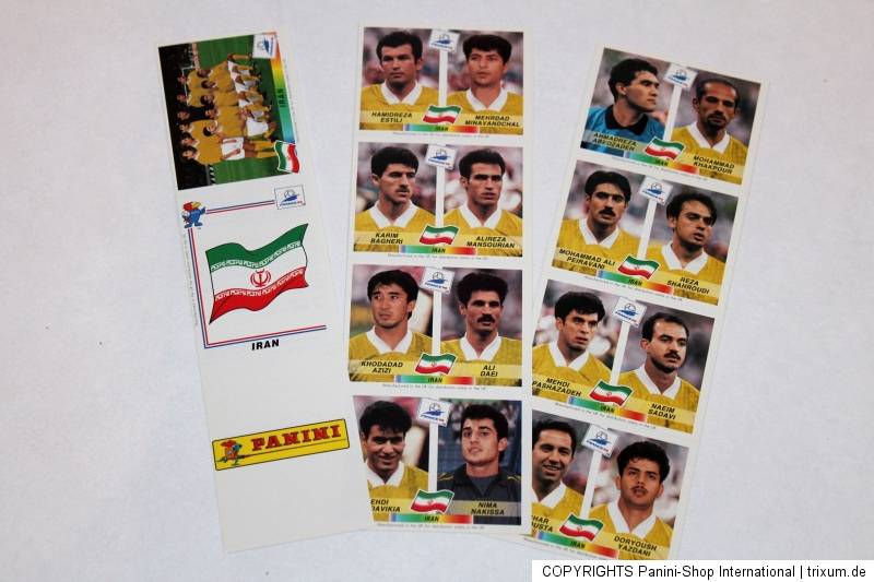 WM France 98 1998 – RARE ORIGINAL IRAN SET (417 426) from UK MINT