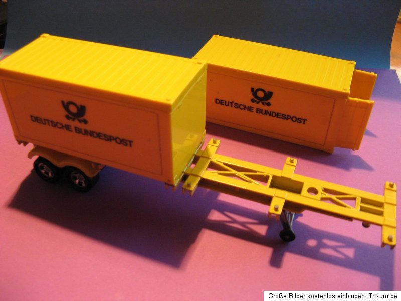 SATTELAUFLIEGER   POSTCONTAINER TRAILER   K 17   MATCHBOX SUPERKINGS