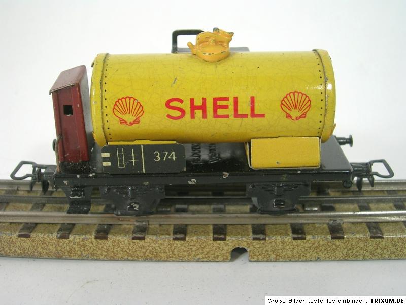 Märklin H0/00 Shell Tankwagen,374,Blech,1947 49Top800