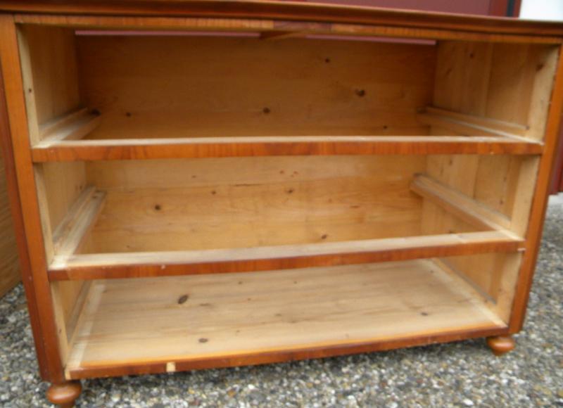 1870 späte unrest. KIRSCHE BIEDERMEIER KOMMODE Kirschbaum furniert