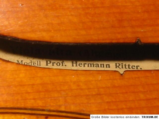   VIOLA ALTA violin Keller Würzburg 1906 Mod. Ritter violon  