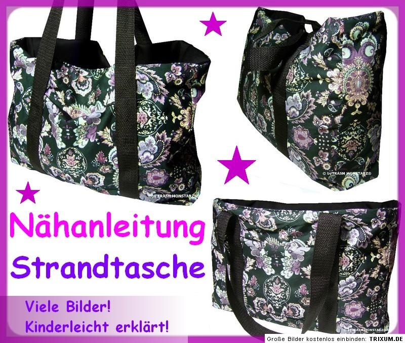 Fix   Nähanleitung Sommertasche, Strandtasche, Tasche nähen für