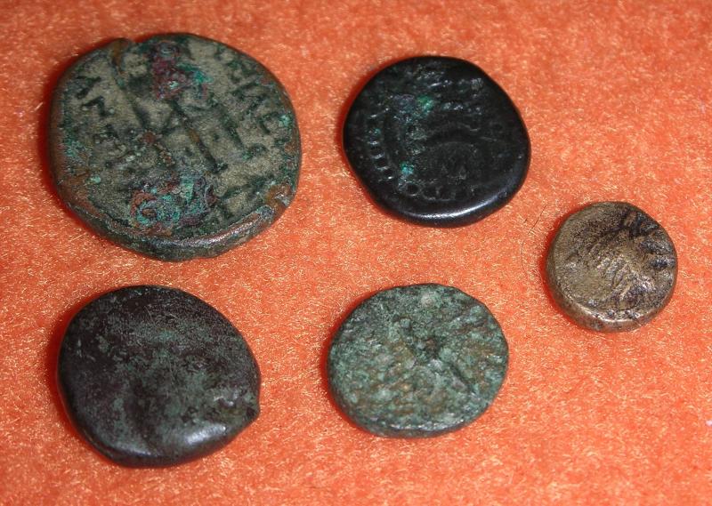 5 antike griechische Münzen Lot Konvolut Germanen Indogermanen (?) | eBay