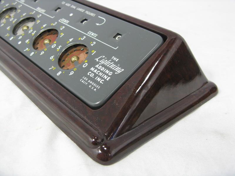 vintage lightning portable adding machine rechenmaschine bx