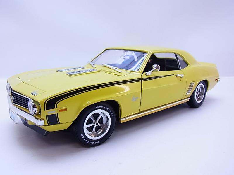 Lot 48357 Ertl Gm Chevrolet Camaro Ss 1969 Gelb Us Car Die Cast Modellauto 1 18 Ebay