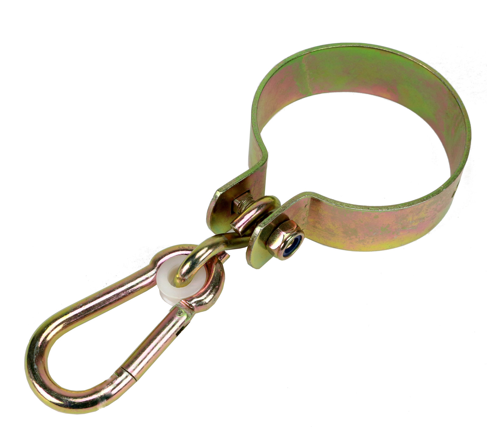 Schaukelschelle für Rundholz 120mm Ø mit Karabiner