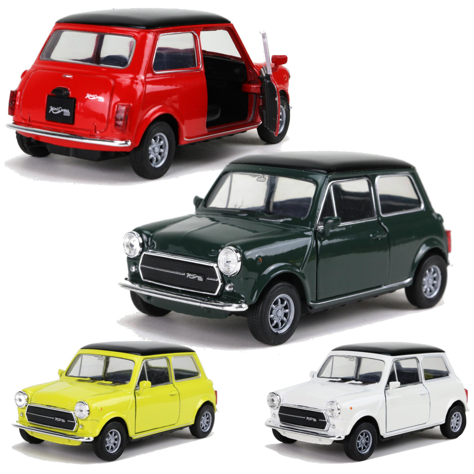 Modellauto Mini Cooper 1300 in 4 Farben