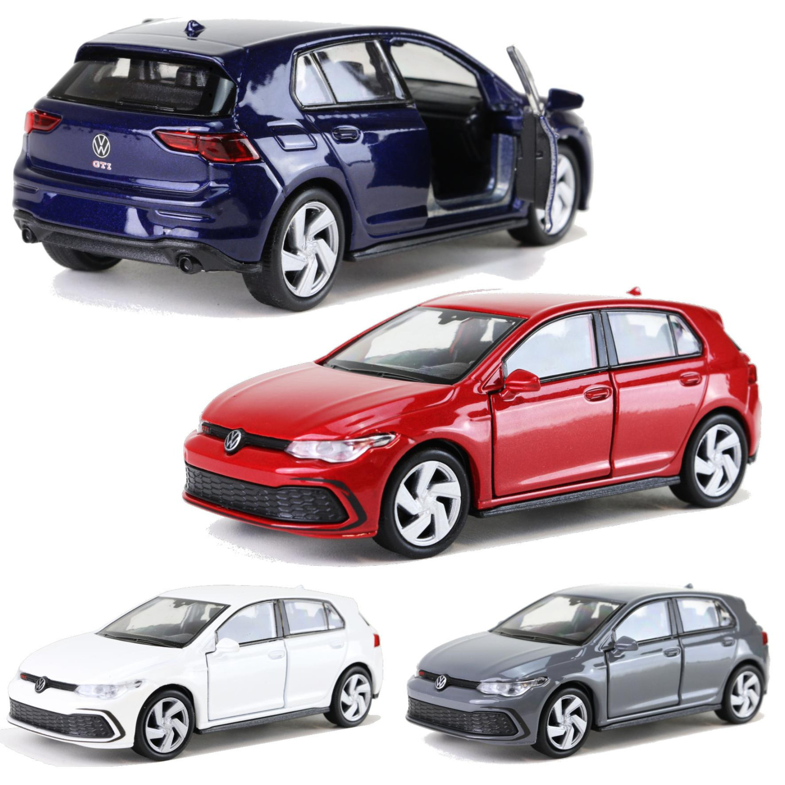 Modellauto VW Golf 8 GTI in 4 Farben