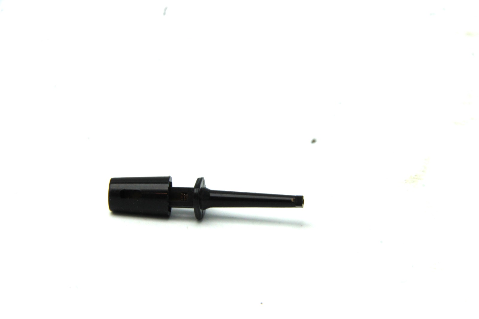 Klemm-Prüfspitze 40 mm schwarz mit Rückholfeder