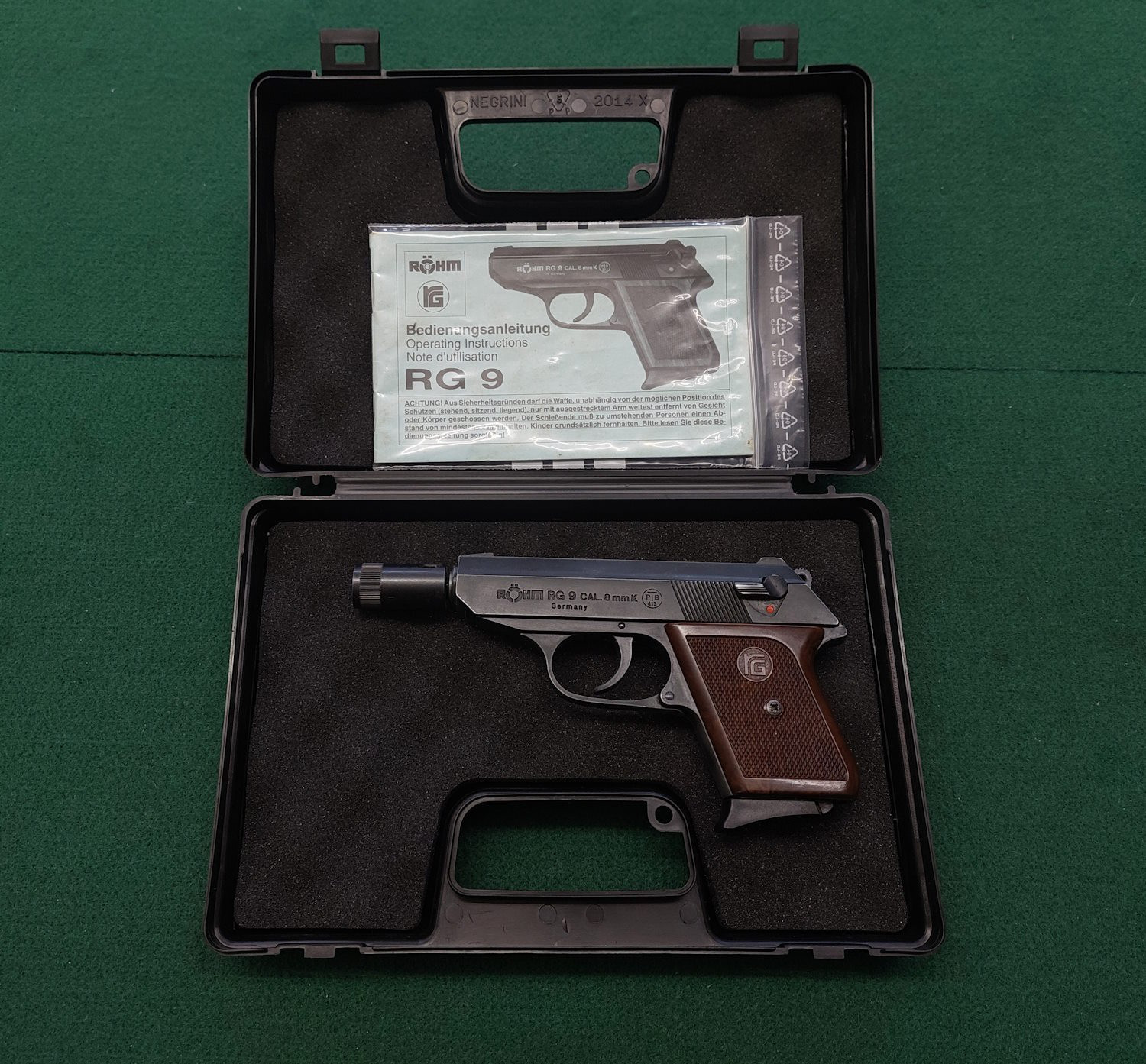 Röhm RG 9 cal. 8mm K Kunststoffgriffschalen PTB 413 - eGun